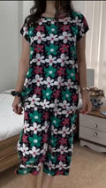 3 Quarter Sleeves Flapper Style Pajama Suit