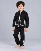 Kids Pocket Zipper Set - Black
