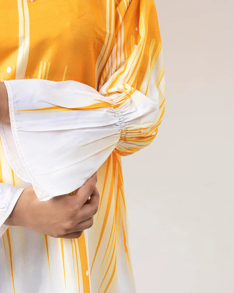 2 Piece Stitched Printed Shirt and Printed Palazzo