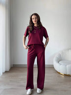 Noor Contrast Trim Lounge Set – Women’s Two Piece Co-Ord