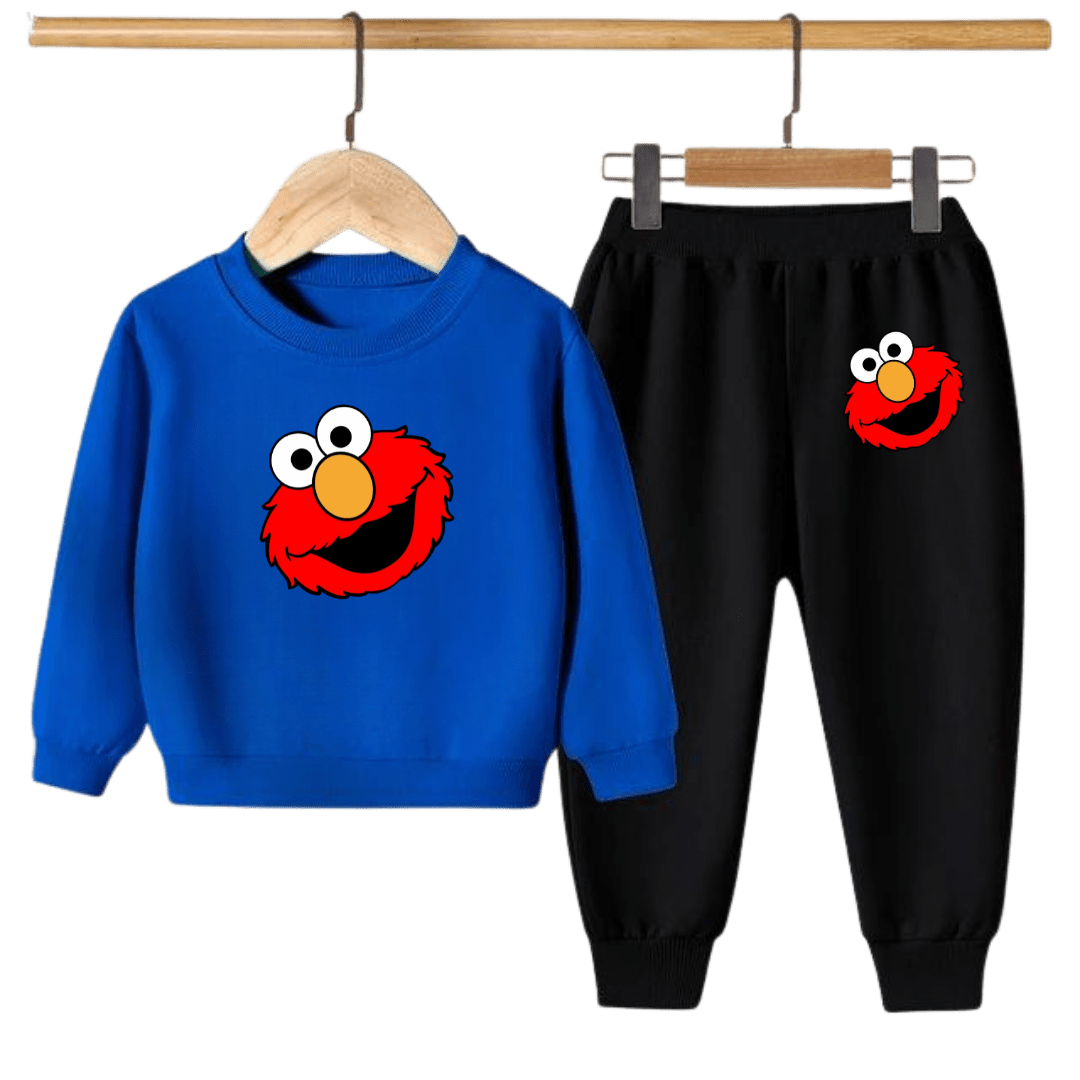 Kids Winter Sweat Shirt Set | Elmo Face Printed