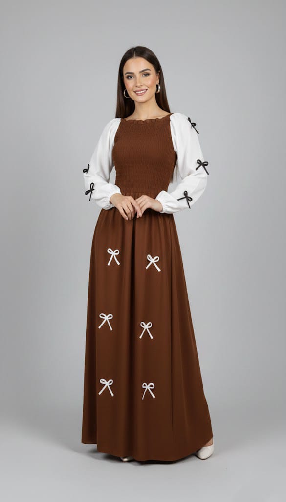 Bow Charm Maxi Dress
