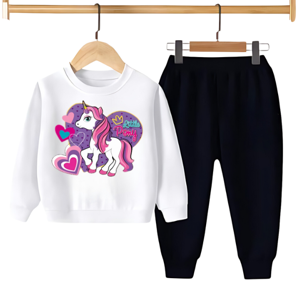 Kids Winter Sweat Shirt Set | Unicorn Printed
