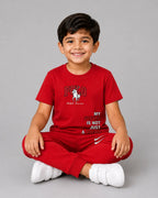 Kids Matching Set | Polo - Red