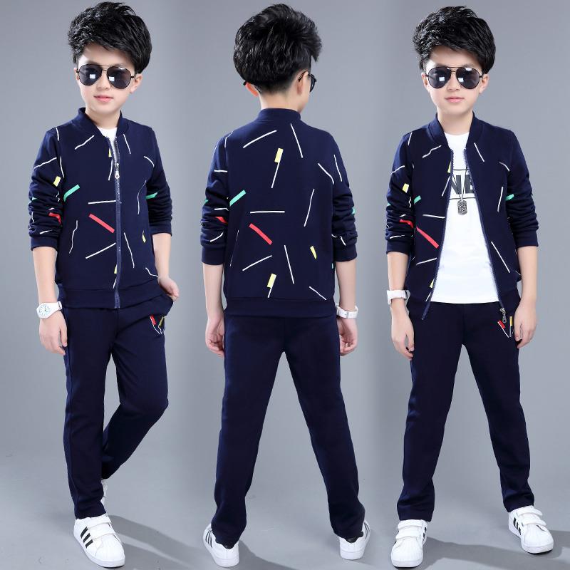 Kids Printed Zipper with Warm Black Trouser