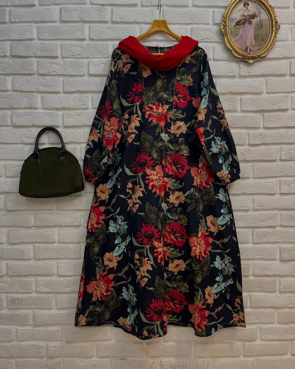 Elegant Long Printed lawn  Frock & duparta Trouser for Women