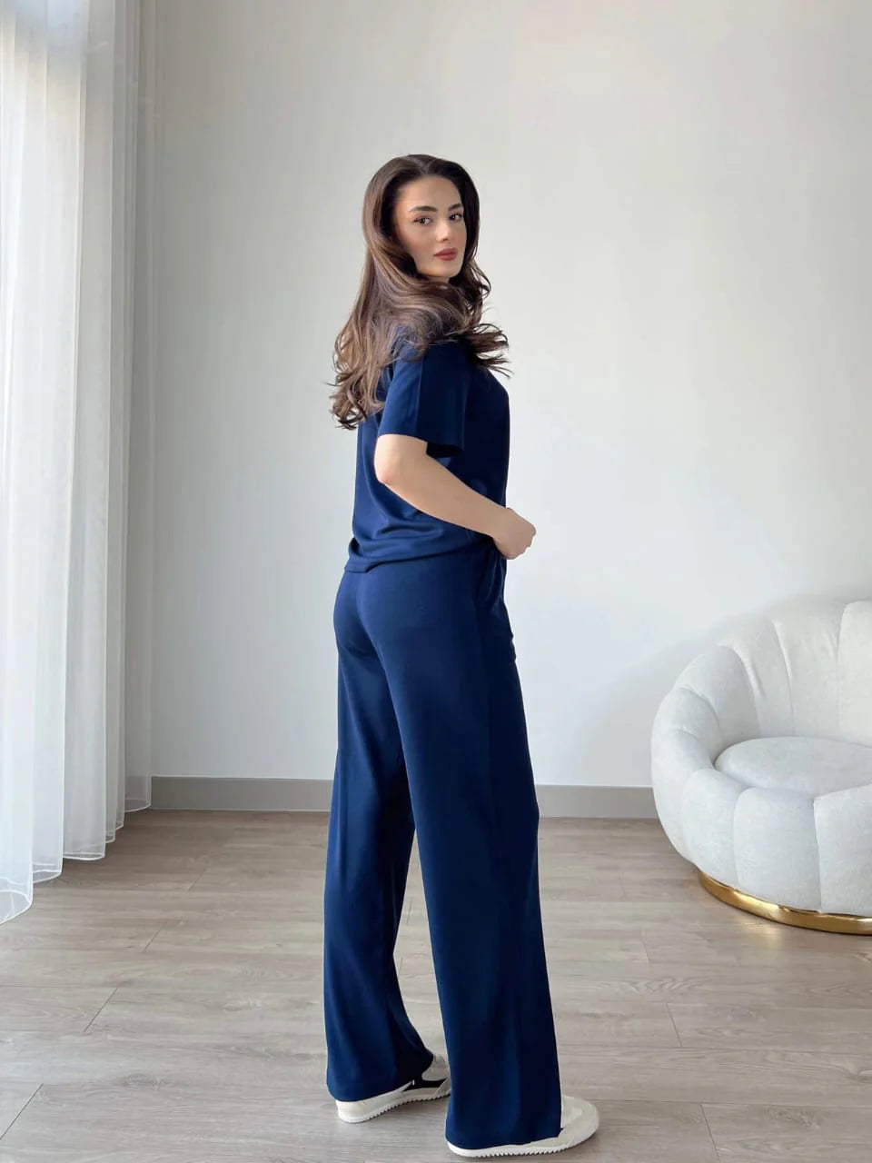 Noor Contrast Trim Lounge Set – Women’s Two Piece Co-Ord