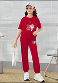 Kids Matching Set | Baby Cute Cat -  Red