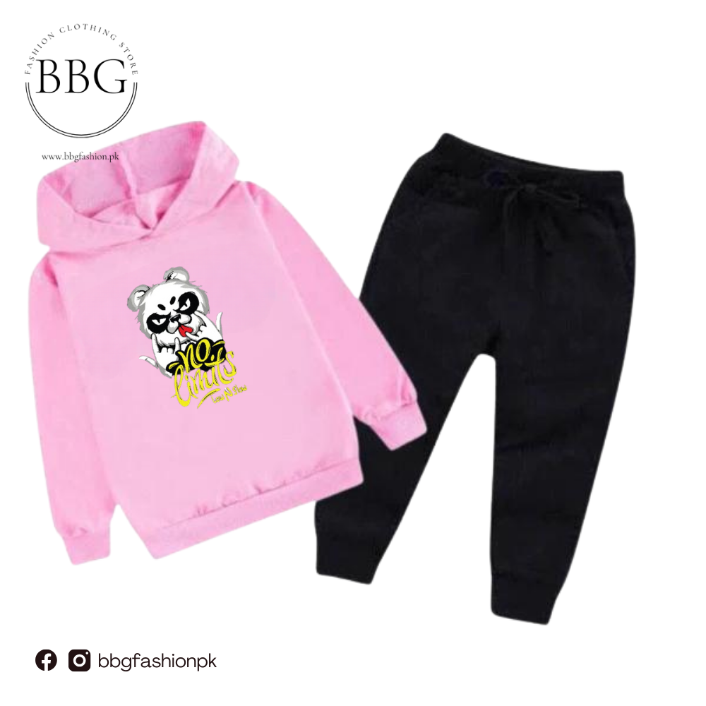 Kids Winter Hoodie Set | No Limit Bear Printed