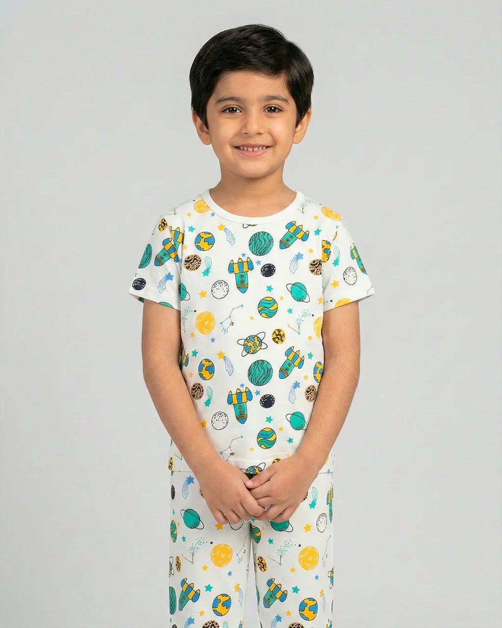 Galaxy Print Kids Pajama Set