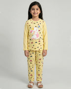 Yellow Butterfly Kids Pajama Set