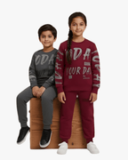 Kids Graphic Sweatshirt & Joggers - Grey