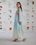 Aqua Bloom Elegance – 3 Piece Suit