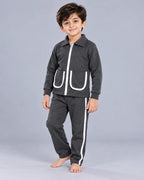 Kids Pocket Zipper Set - Grey