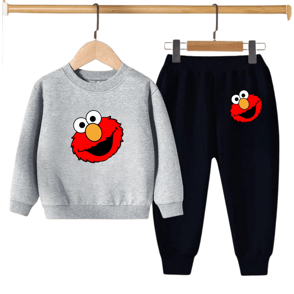Kids Winter Sweat Shirt Set | Elmo Face Printed