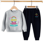 Kids Winter Sweat Shirt Set | Never Stop Smiling Printed