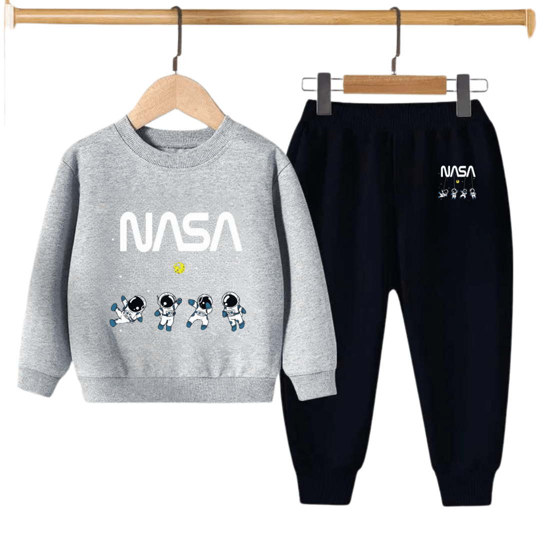 Kids Winter Sweat Shirt Set | Nasa Printed