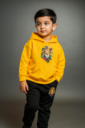 Kids Winter Hoodie Set | Vibrant Lion Printed