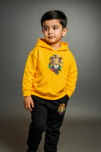 Kids Winter Hoodie Set | Vibrant Lion Printed