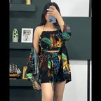 FLORENS WOMEN 3 PCS NIGTHY SET -088