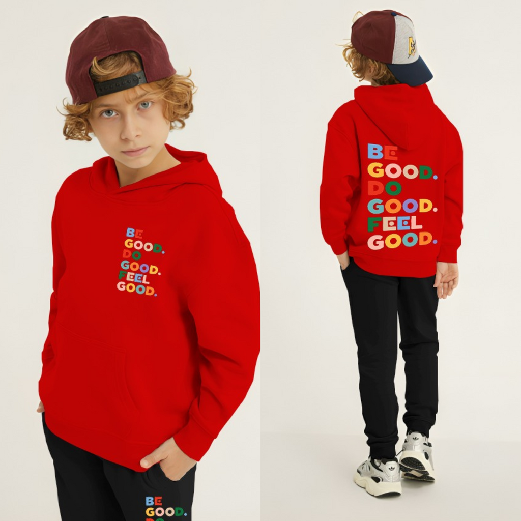 Kids Winter Hoodie Set | Be Good Printed