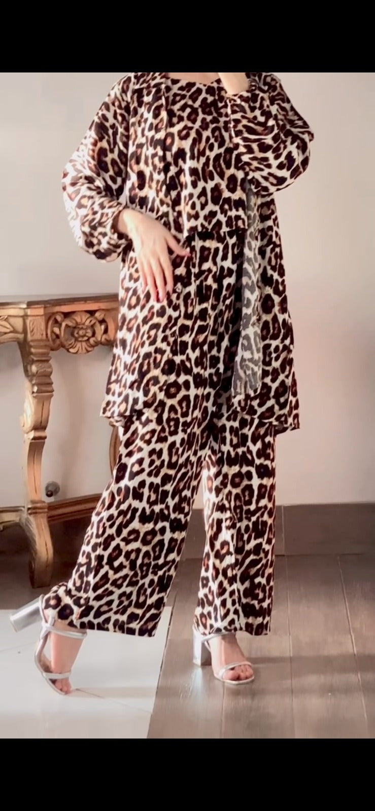 Cheetah Printed 3pec pret
