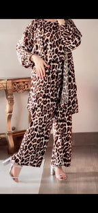Cheetah Printed 3pec pret