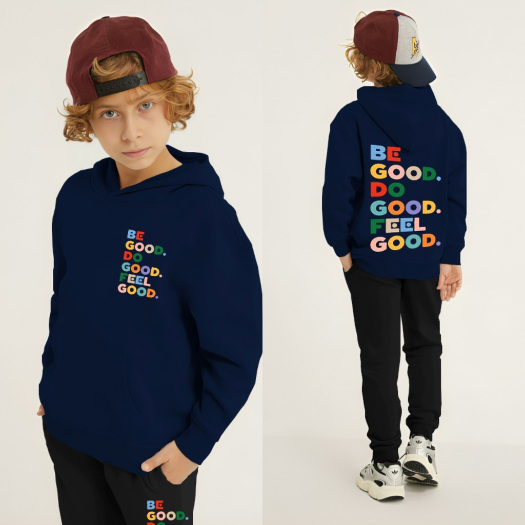 Kids Winter Hoodie Set | Be Good Printed