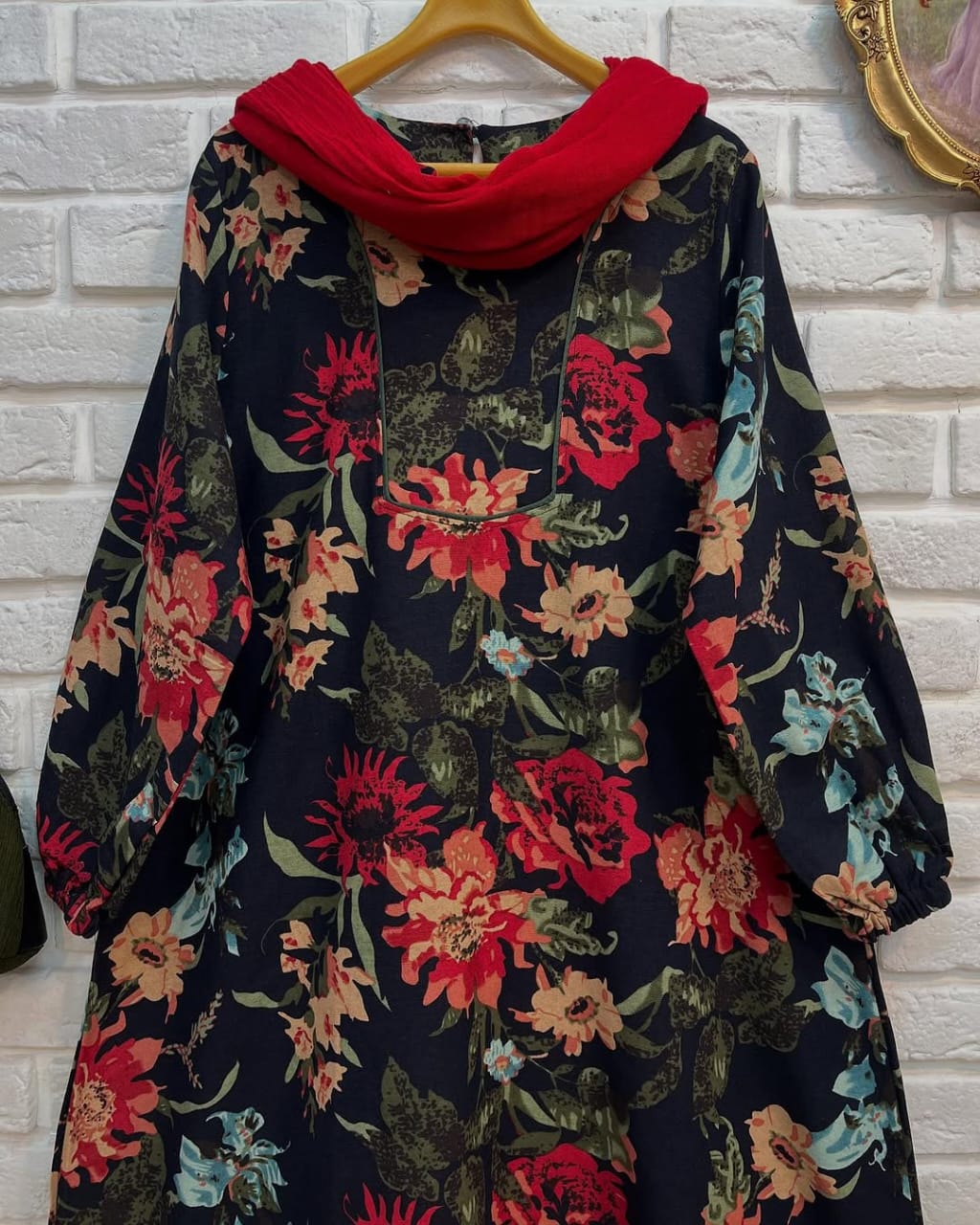 Elegant Long Printed lawn  Frock & duparta Trouser for Women