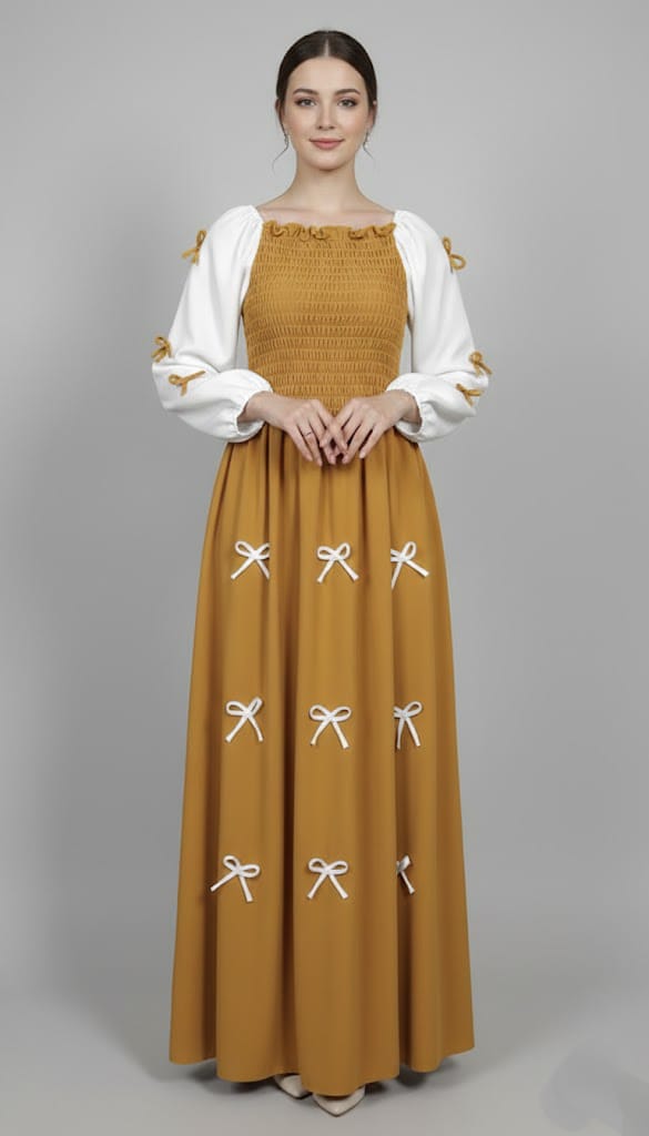 Bow Charm Maxi Dress