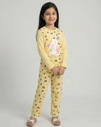 Yellow Butterfly Kids Pajama Set