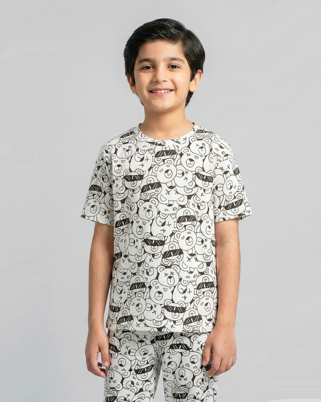 Cartoon Graphic Kids Pajama Set