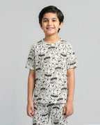 Cartoon Graphic Kids Pajama Set