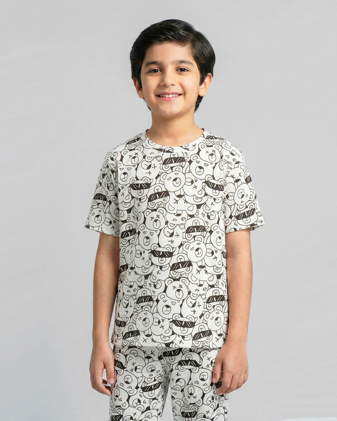 Cartoon Graphic Kids Pajama Set