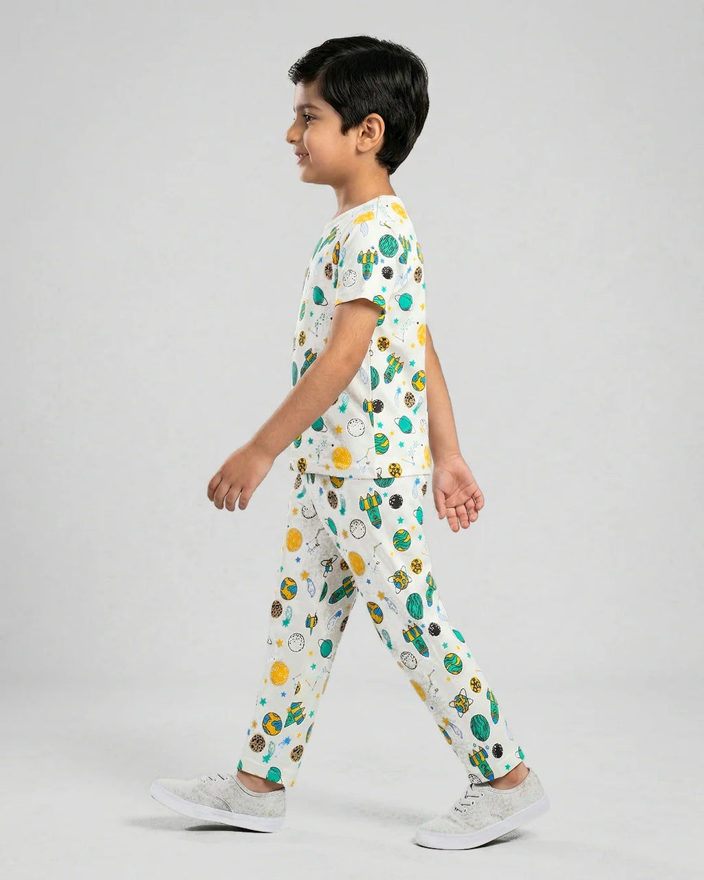 Galaxy Print Kids Pajama Set
