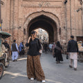 Leopard Print Wide-Leg Trouser Set