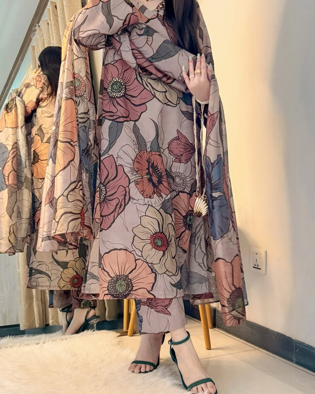 Lawn 3Pec -Printed (Stitched) suit