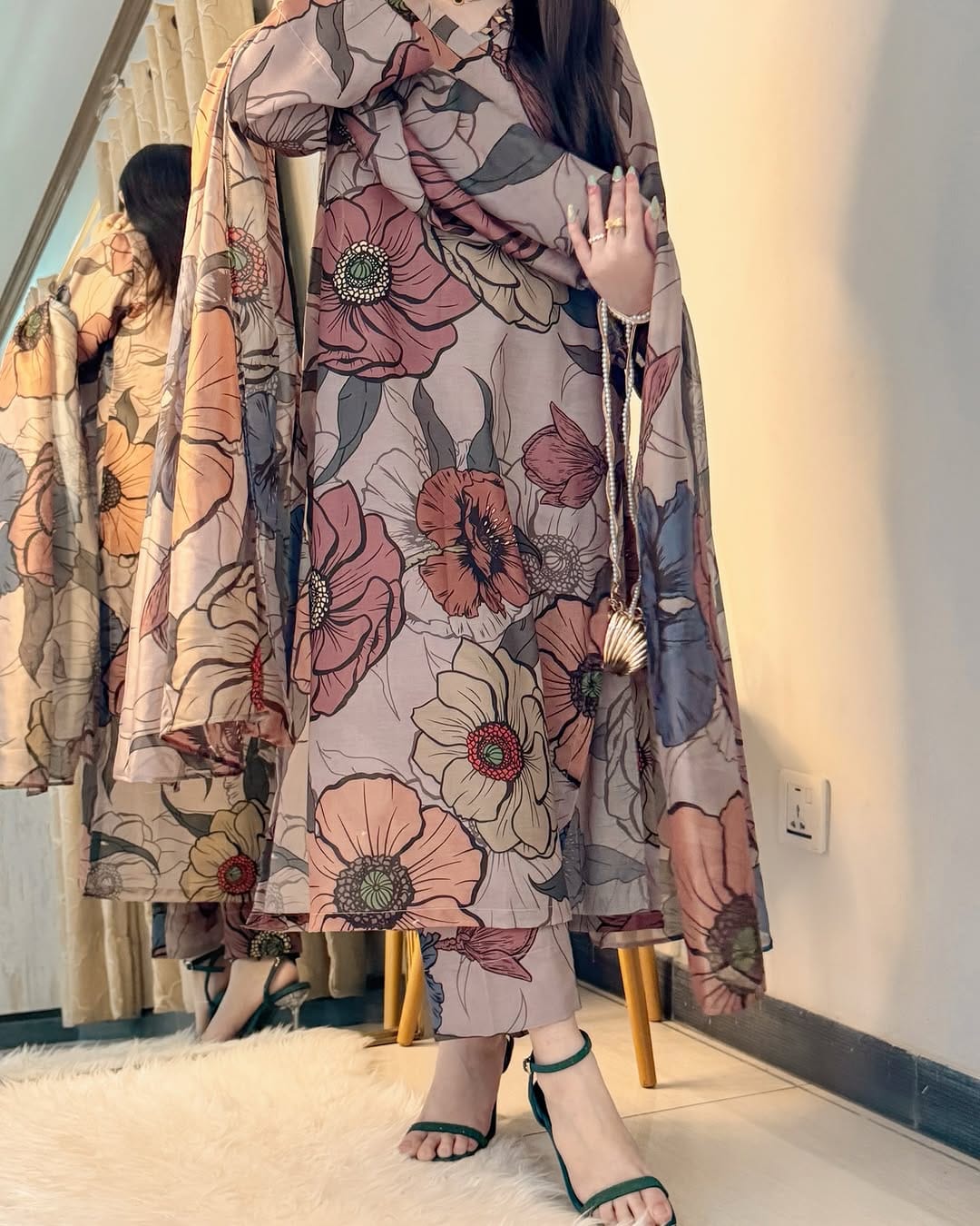 Lawn 3Pec -Printed (Stitched) suit