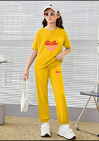 Kids Matching Set | Girl power - Yellow