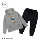 Kids Winter Hoodie Set | Polo Bear Printed