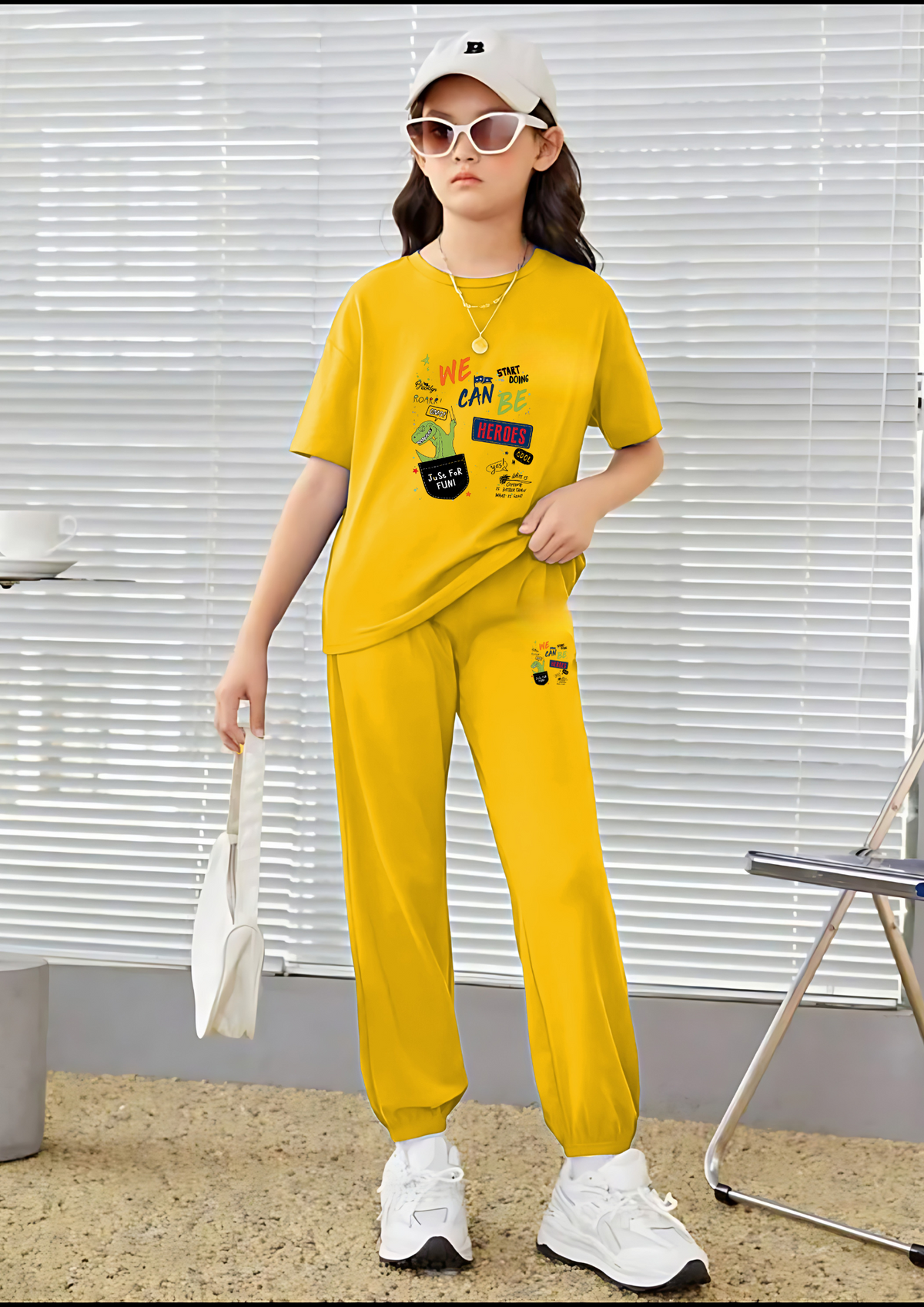 Kids Matching Set | Can We Be Heros - Yellow