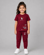 Kids Matching Set | Polo - Maroon