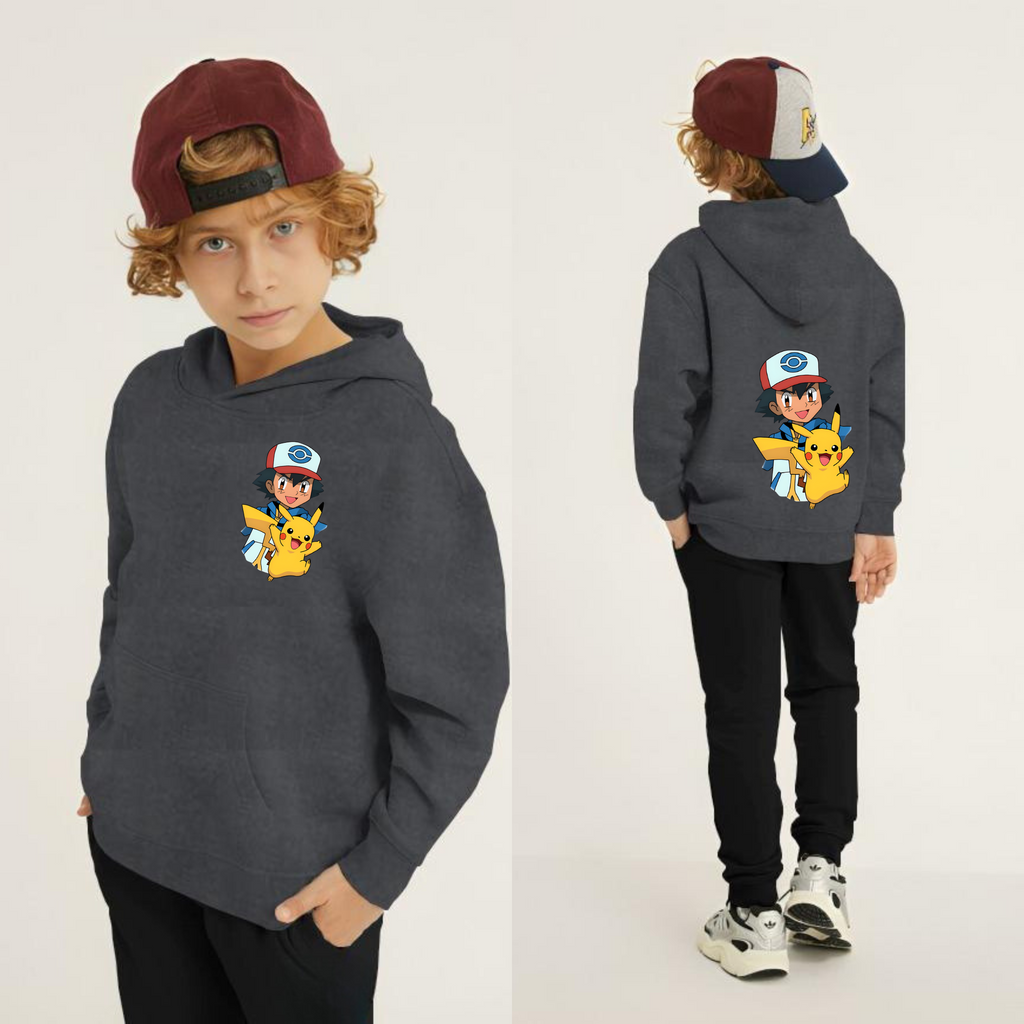 Kids Winter Hoodie Set | Pikachu Printed