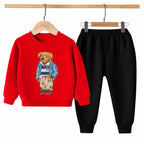 Kids Winter Sweat Shirt Set | Polo Bear Printed