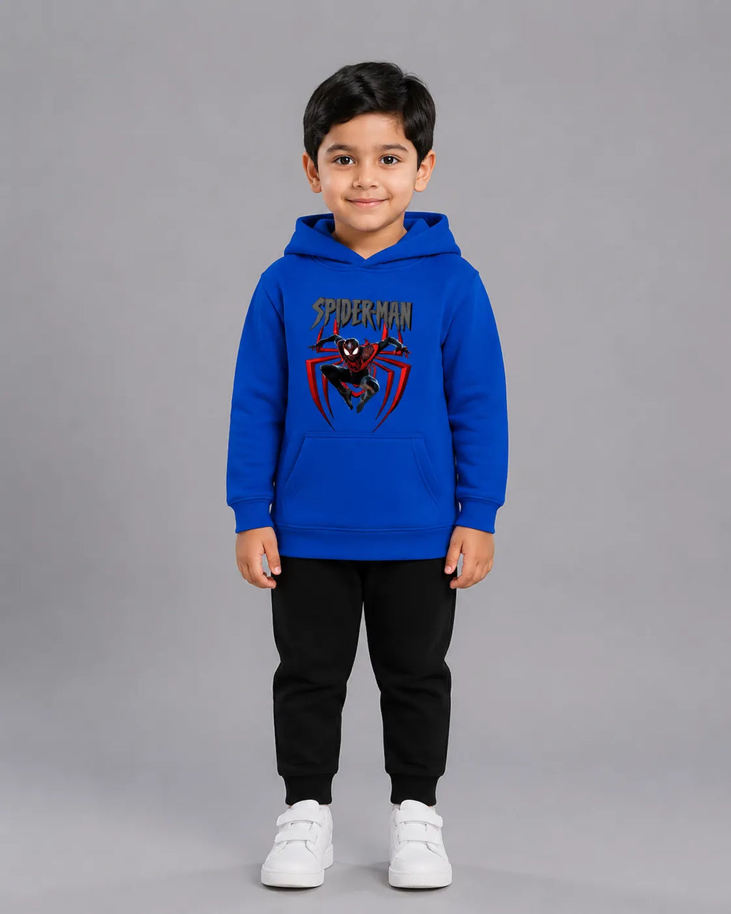 Kids Winter Hoodie Set | Spiderman Printed