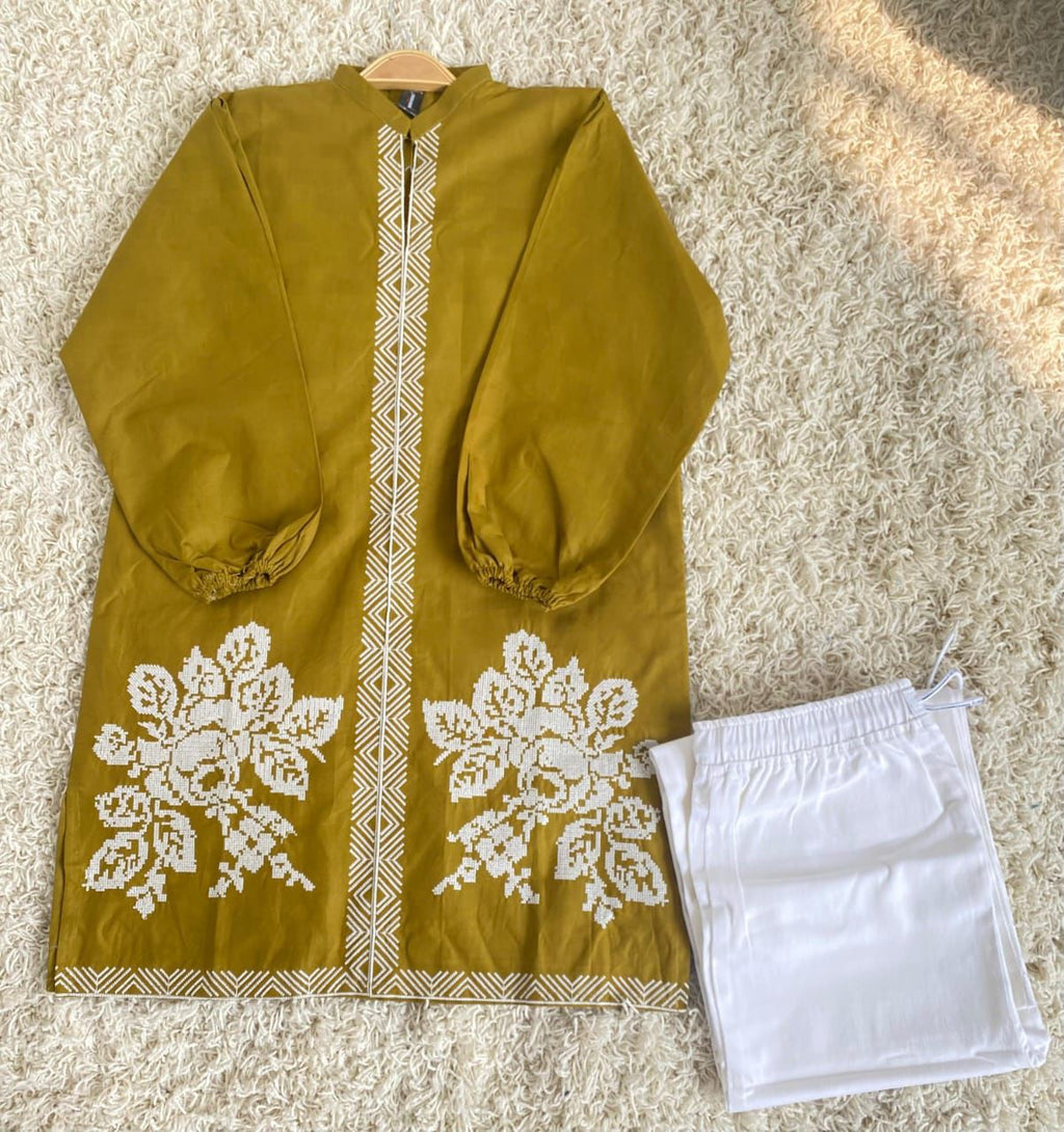 Zarqash – Cotton Embroidered 2PCS