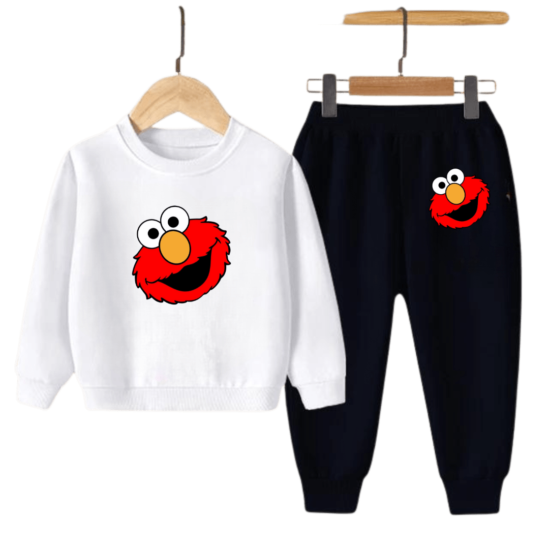 Kids Winter Sweat Shirt Set | Elmo Face Printed