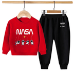 Kids Winter Sweat Shirt Set | Nasa Printed