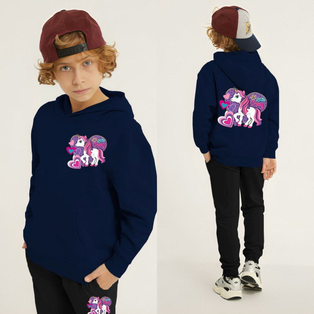 Kids Winter Hoodie Set | Unicorn Printed