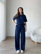 Noor Contrast Trim Lounge Set – Women’s Two Piece Co-Ord